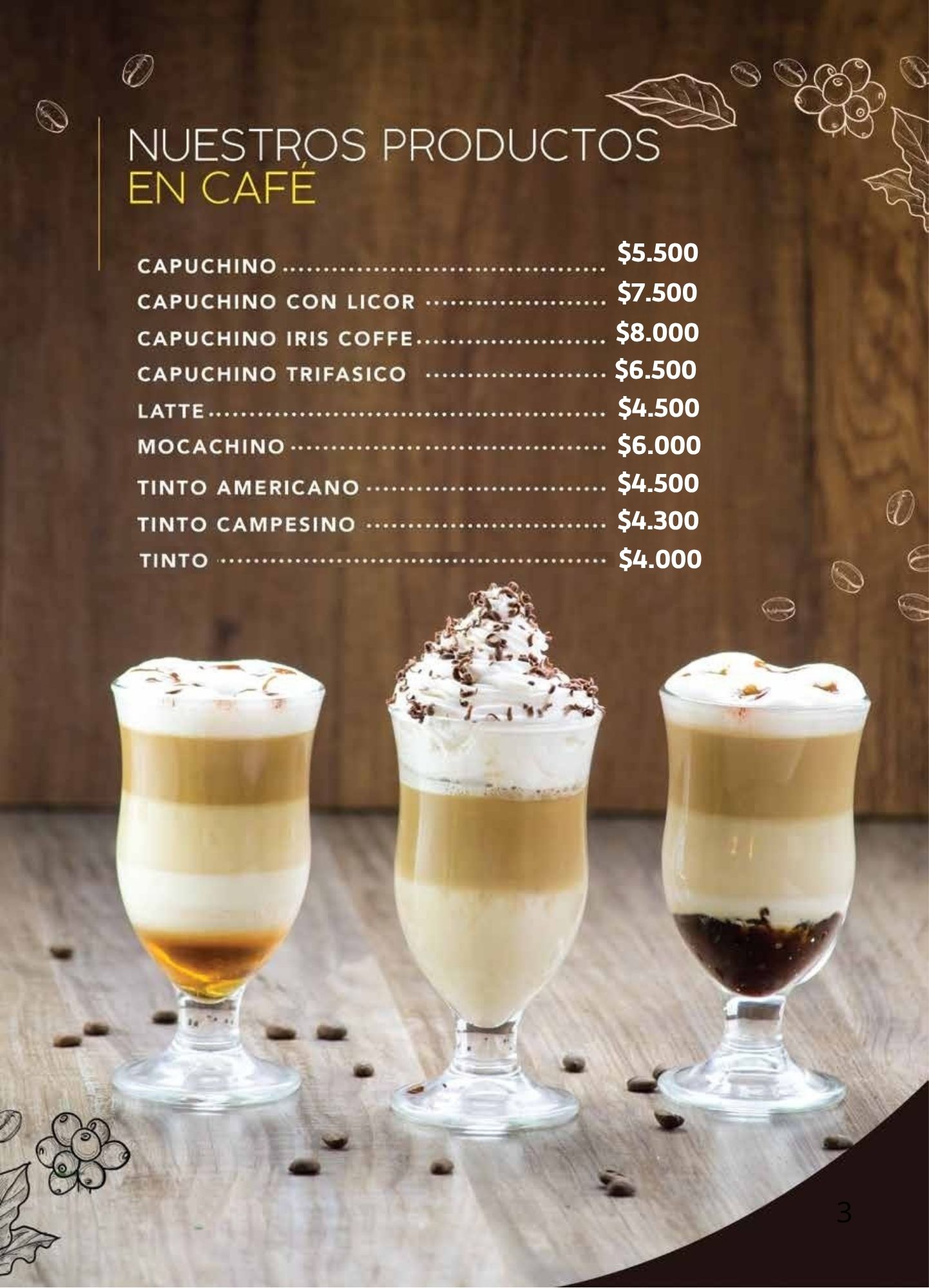 Menú Panadería La Francesa Especializada