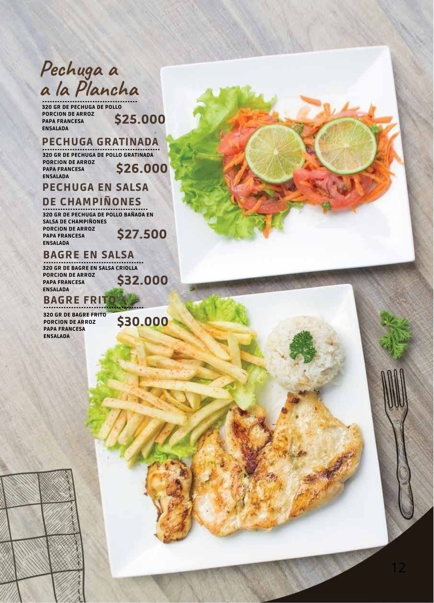 Menú Panadería La Francesa Especializada