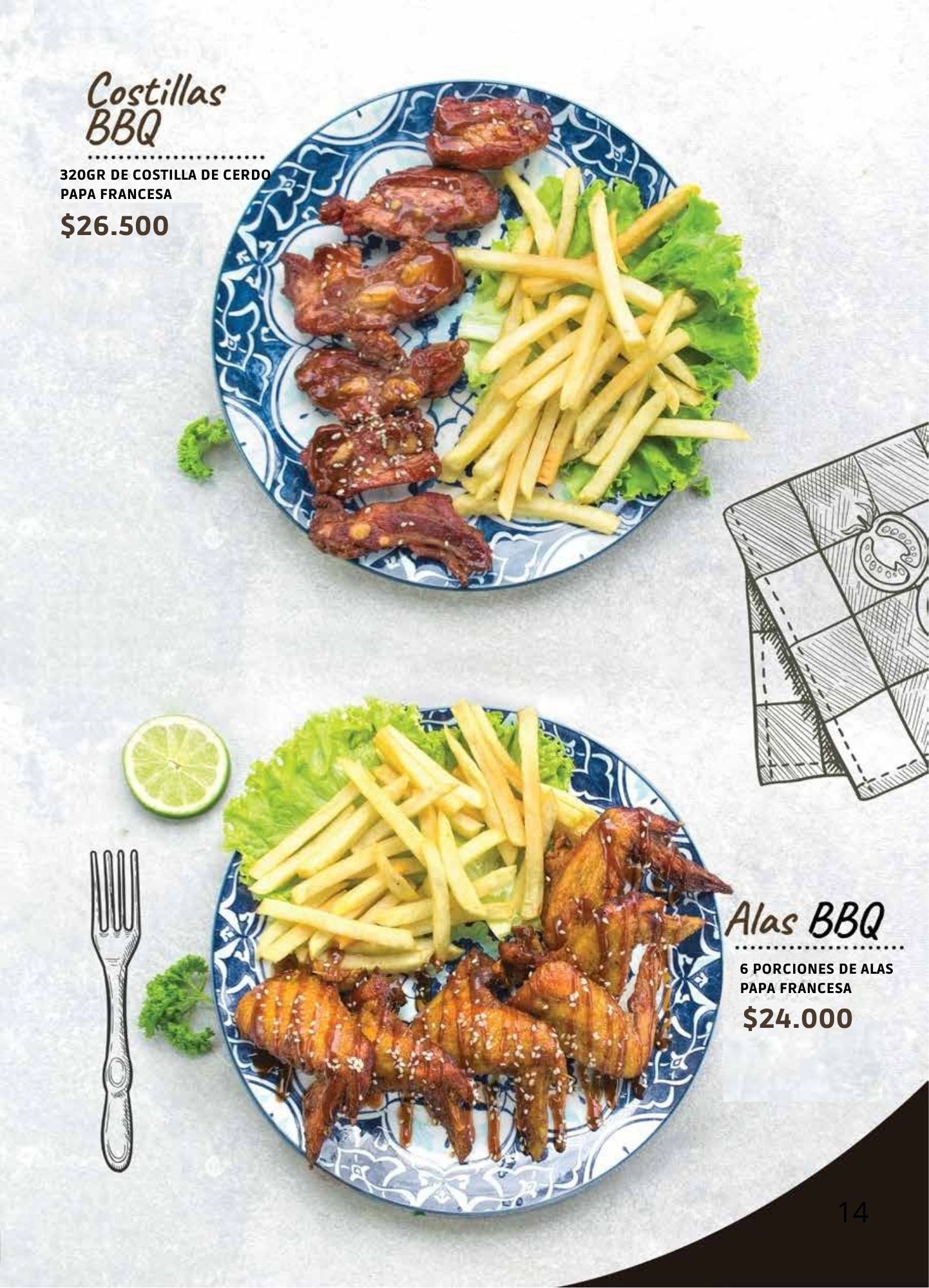 Menú Panadería La Francesa Especializada