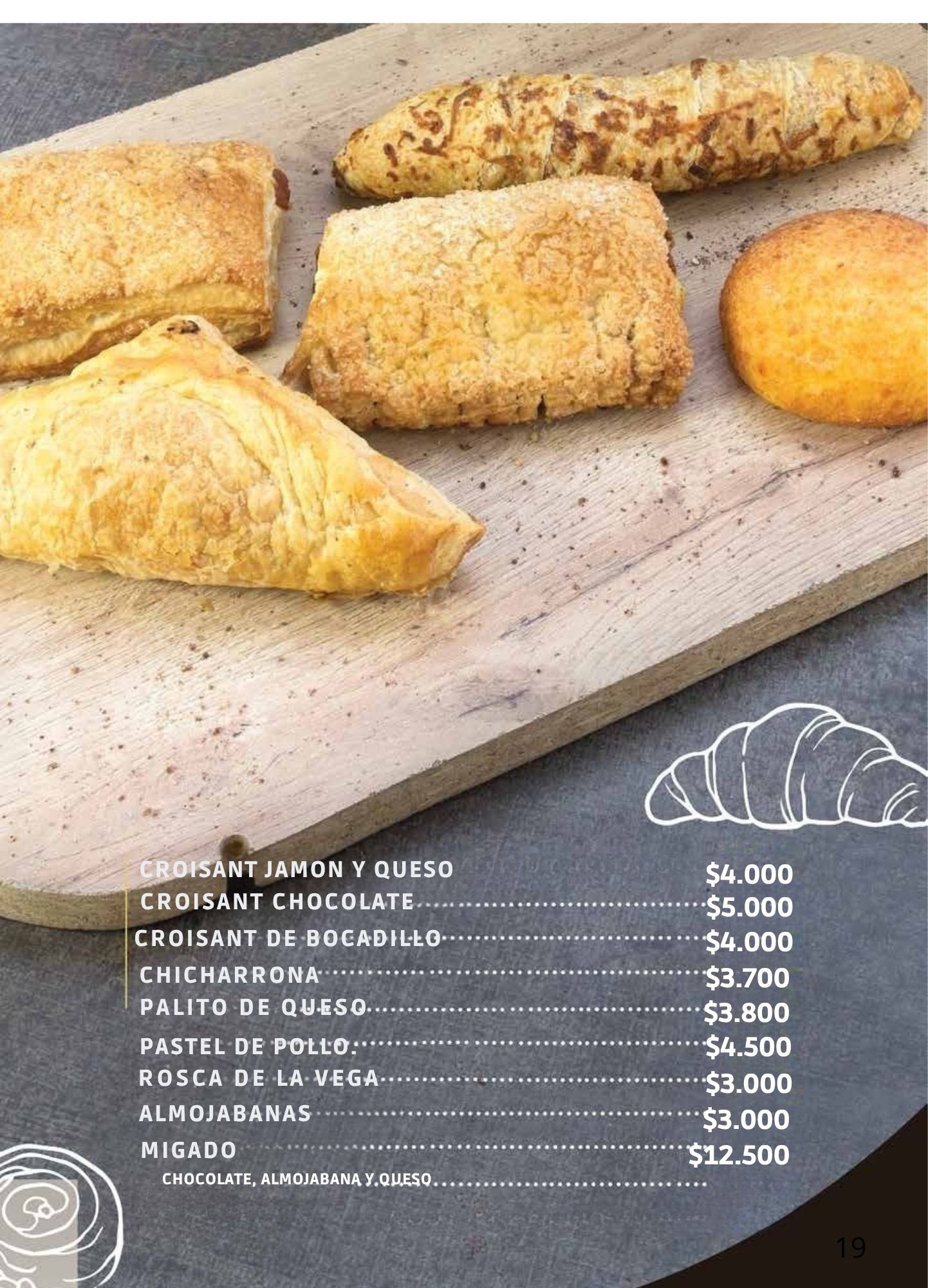 Menú Panadería La Francesa Especializada
