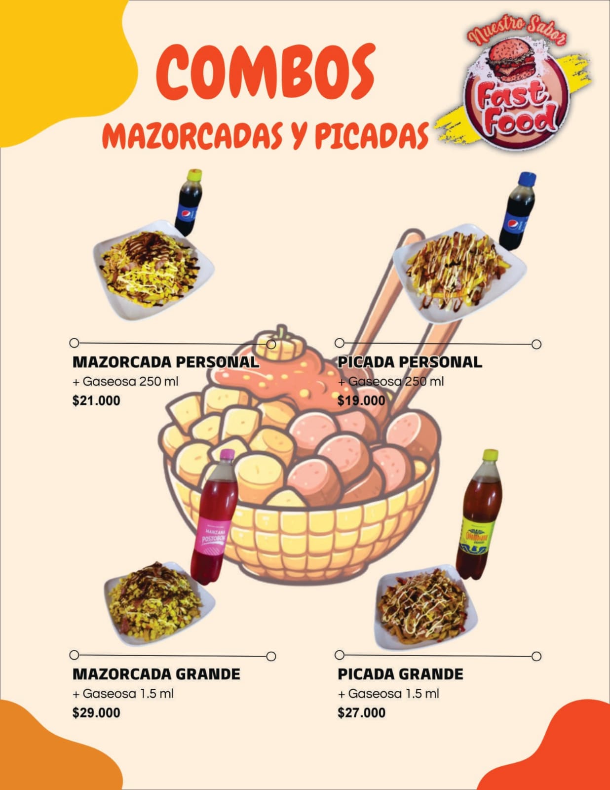 Menú Fast food
