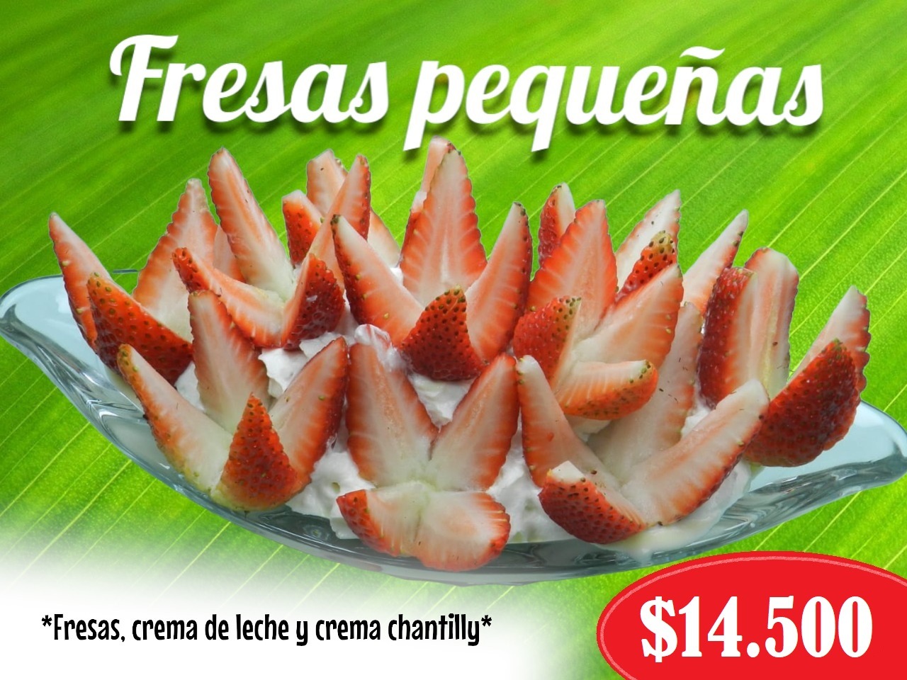Menú Frutería La Especial