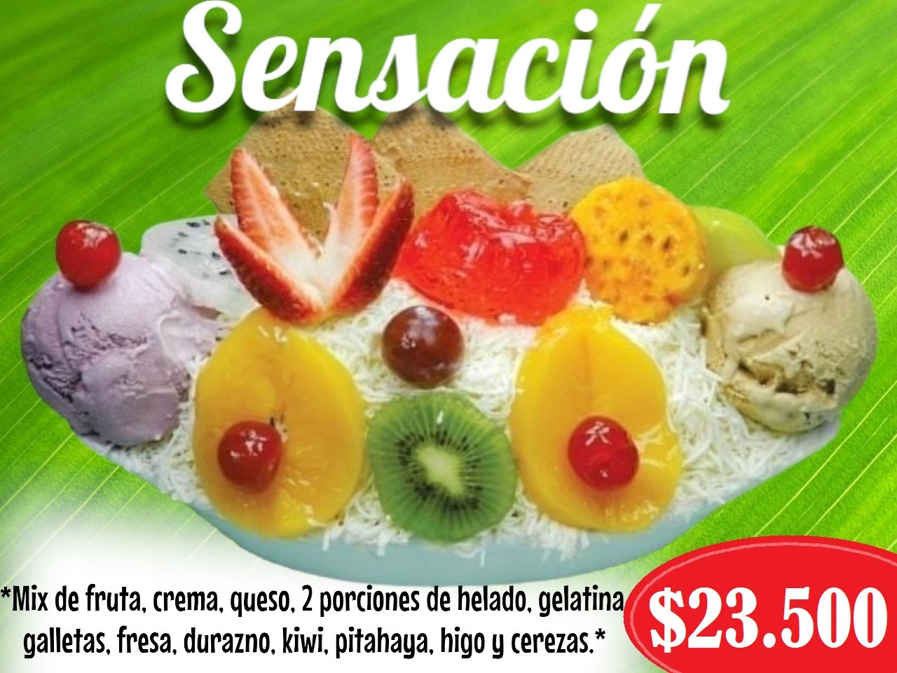 Menú Frutería La Especial