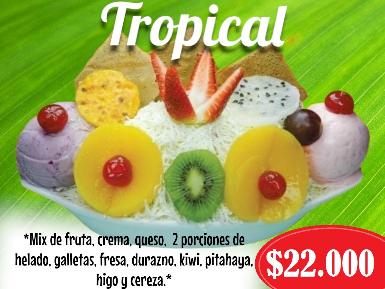 Menú Frutería La Especial