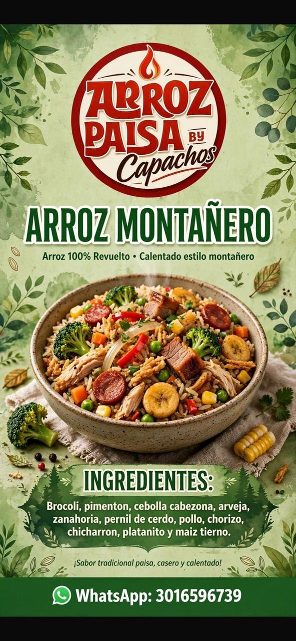 Menú Capachos asadero real