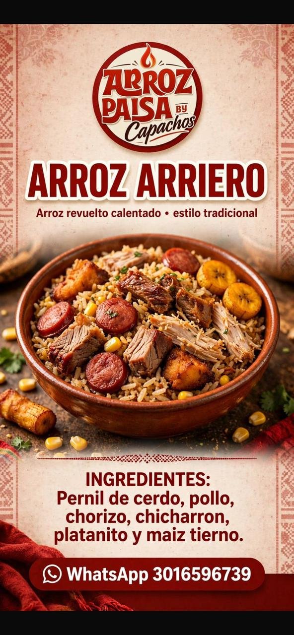 Menú Capachos asadero real