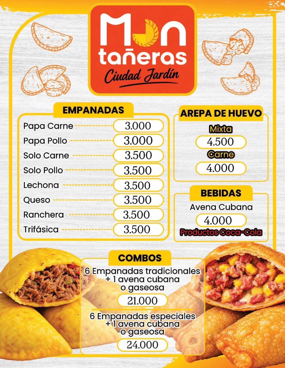 Menú Montañeras ciudad jardin