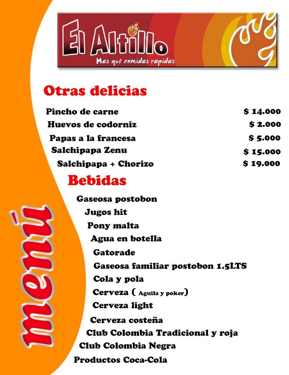El Altillo comida rápida - Domicilios en Fusagasugá | Otros