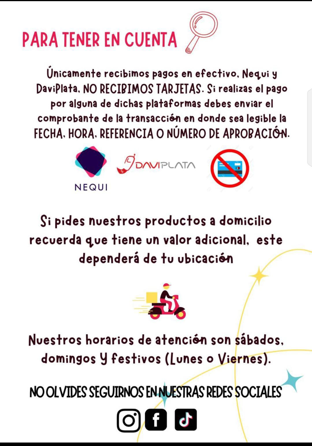 Menú El ranchito criollo